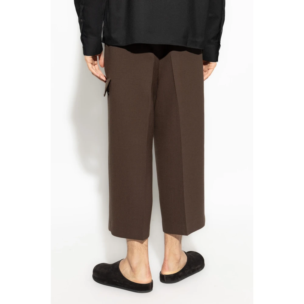 Ami Paris Wollen broek Brown Heren