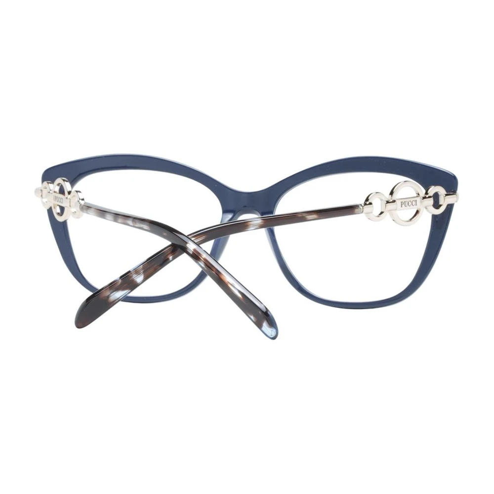 EMILIO PUCCI Blauwe Vrouwen Vierkante Optische Frames Blue Dames
