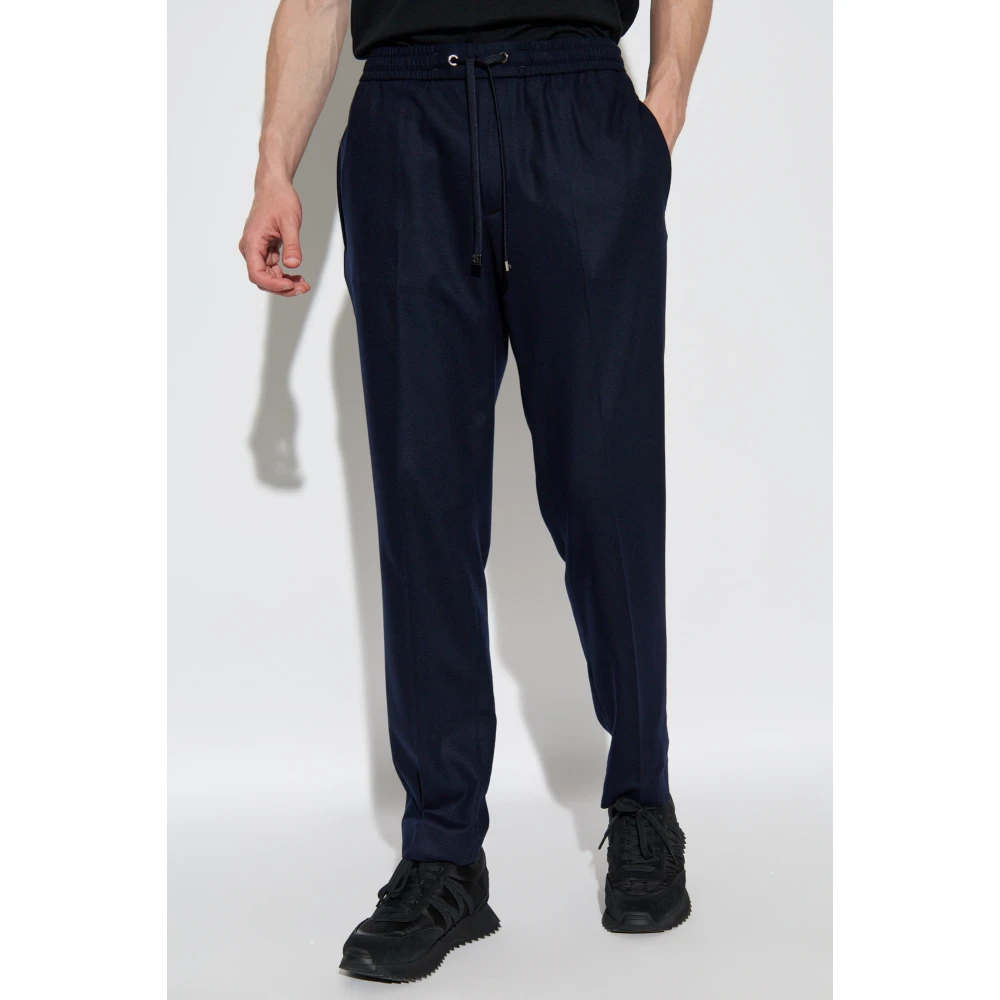 Moncler Geplooide broek Blue Heren