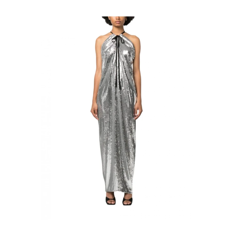 Philosophy di Lorenzo Serafini Zilveren Polyester Damesjurk Gray Dames