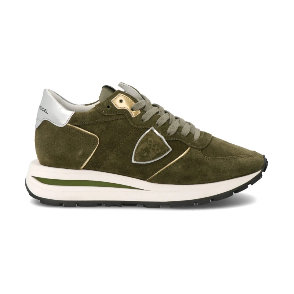 Philippe Model Tropez Hoge Sneakers Dames Schoenen Groen