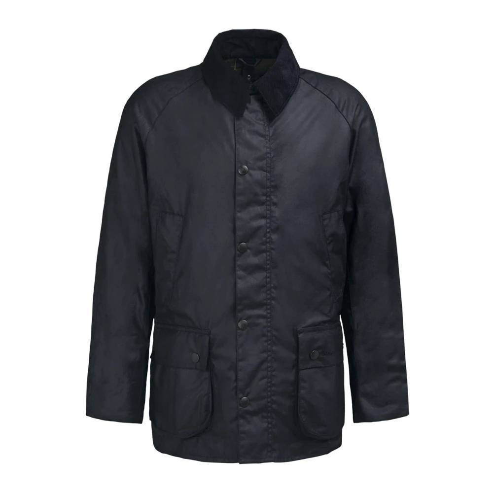 Barbour Ashby Wax Jacket Black, Herr