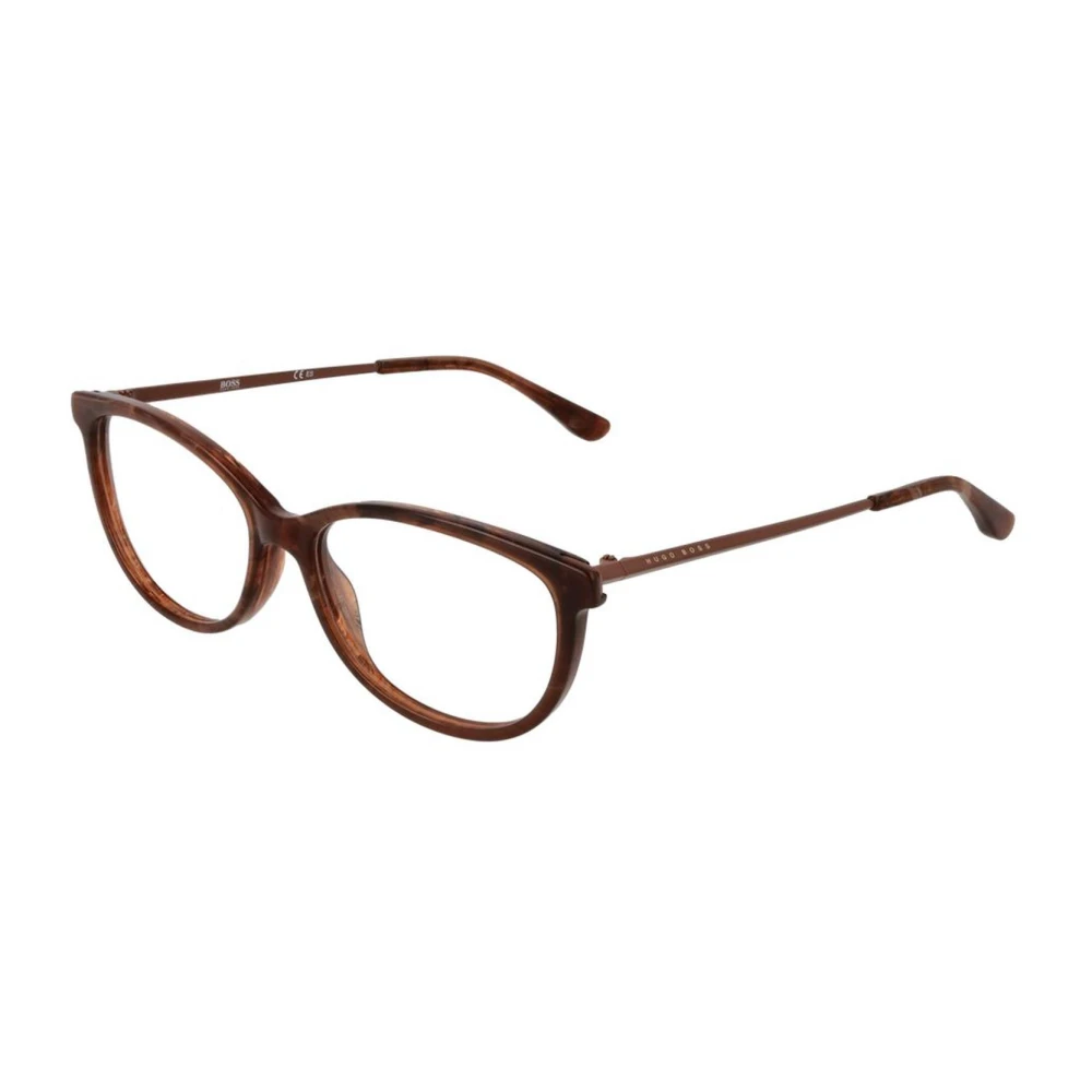 Hugo Boss Bruine Rechthoekige Optische Brillen met Etui Brown Dames