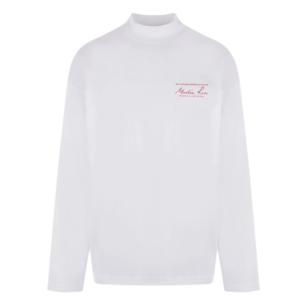Martine Rose Lange mouwen T-shirt uit de Autumn & Winter Collection White Heren