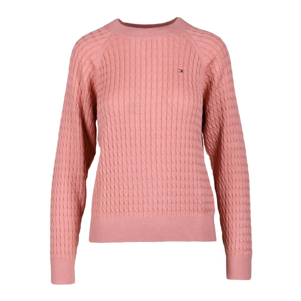 Tommy Hilfiger Katoenen Gebreide Trui Yellow Dames