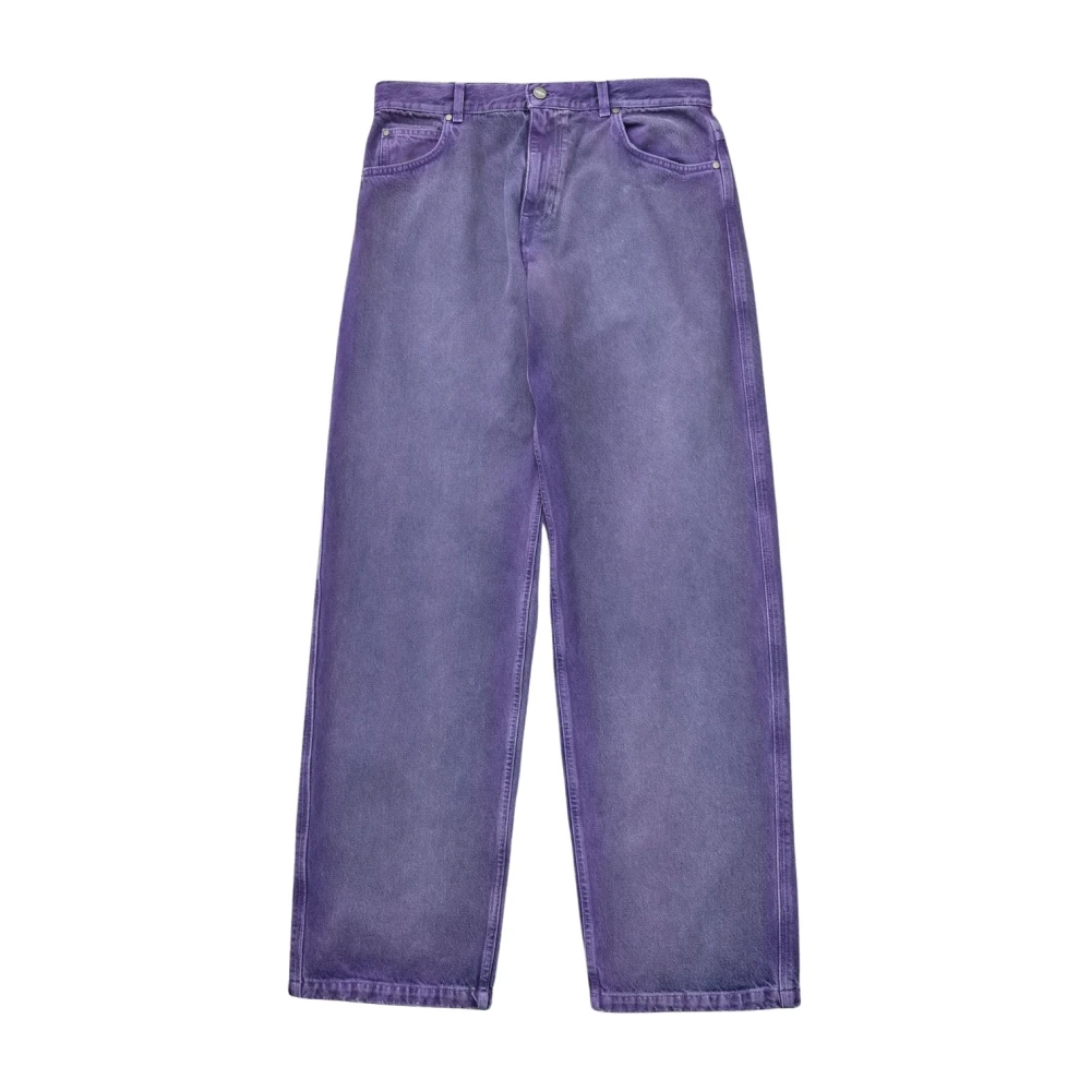 Bonsai Super Loose Fit Dyed Viola Jeans Purple, Herr