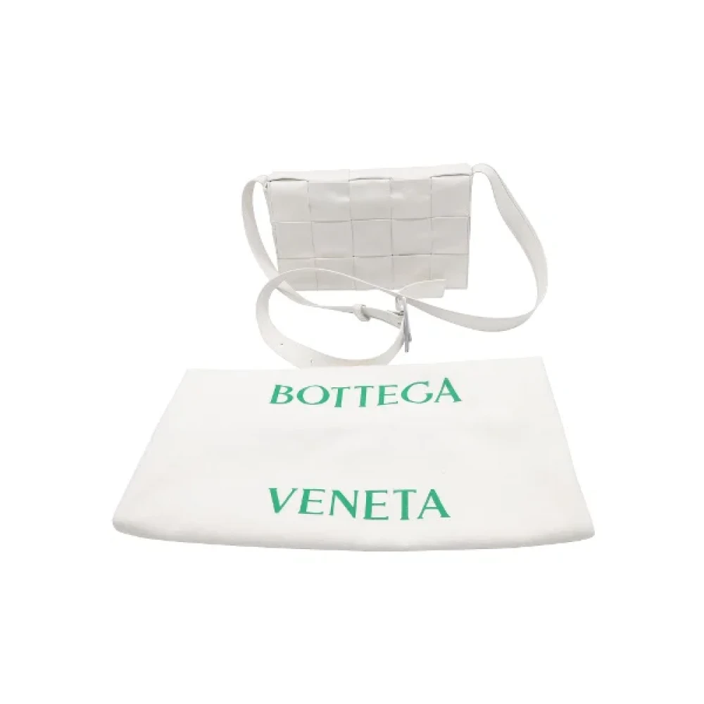 Bottega Veneta Vintage Pre-owned Leather shoulder-bags White Dames