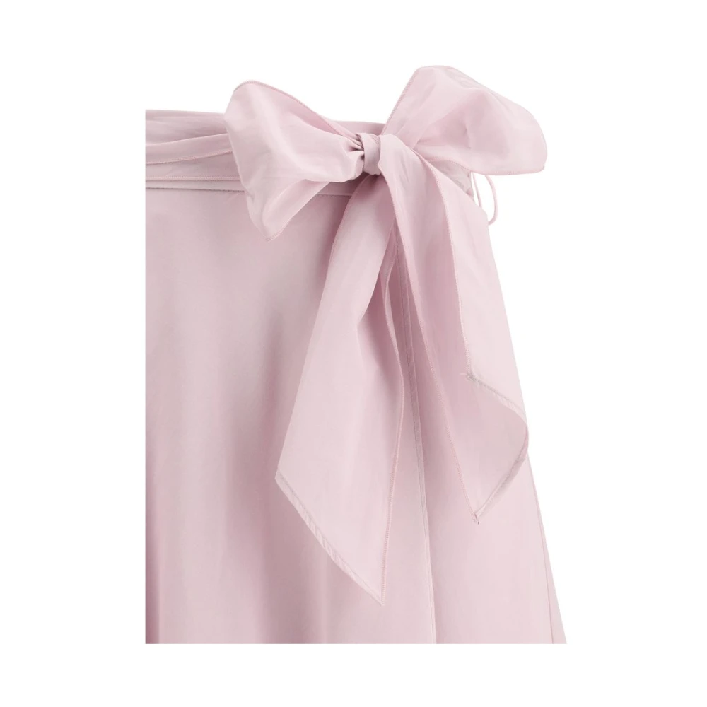 Forte Vichy Print Portemonnee Rok Pink Dames