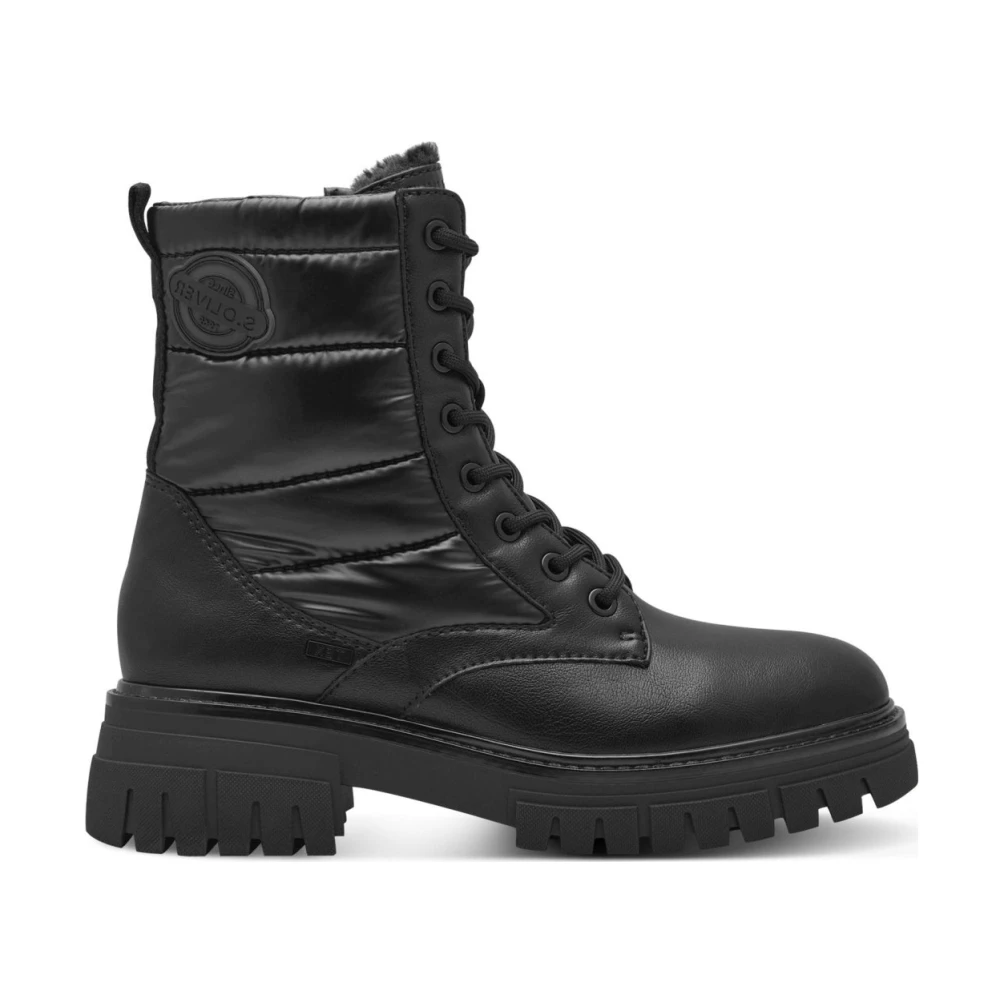 S.oliver Women's Black Lace-Up Boots, 6 Uk, Closed Booties Ankle Boots