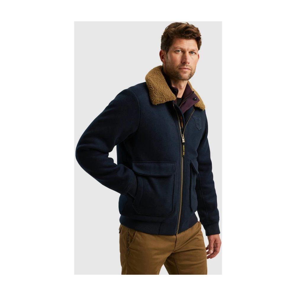 PME Legend Vluchtjack Yetlock Dense Wool Blue Heren