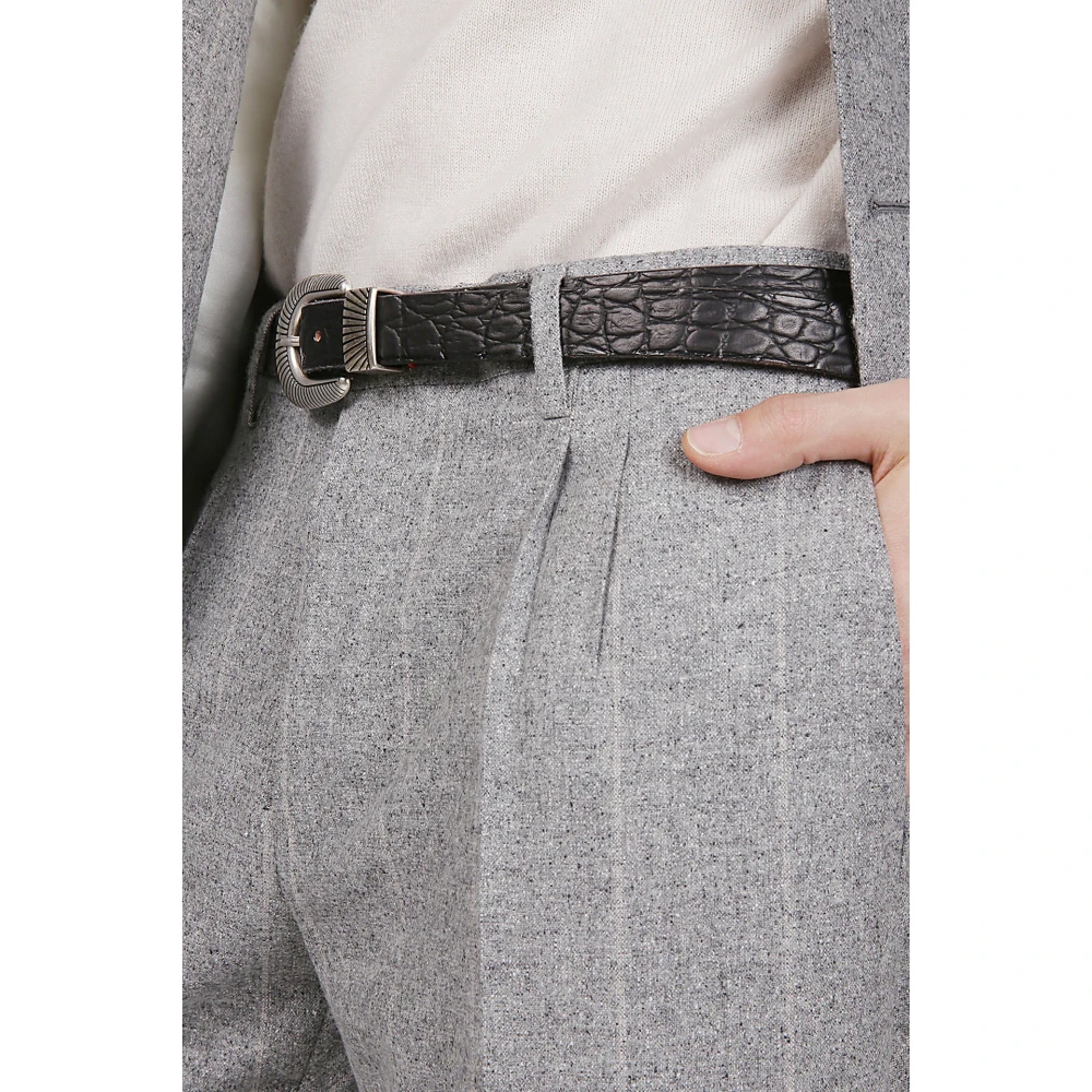 Eleventy Luxe Zijde Wol Kasjmier Pak Gray Heren