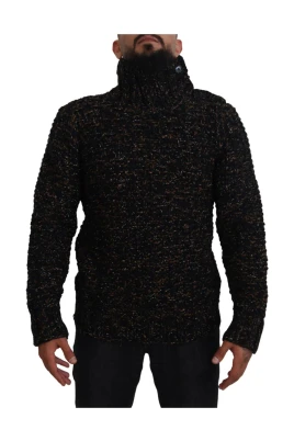 Lyxig Stickad Turtleneck Tröja