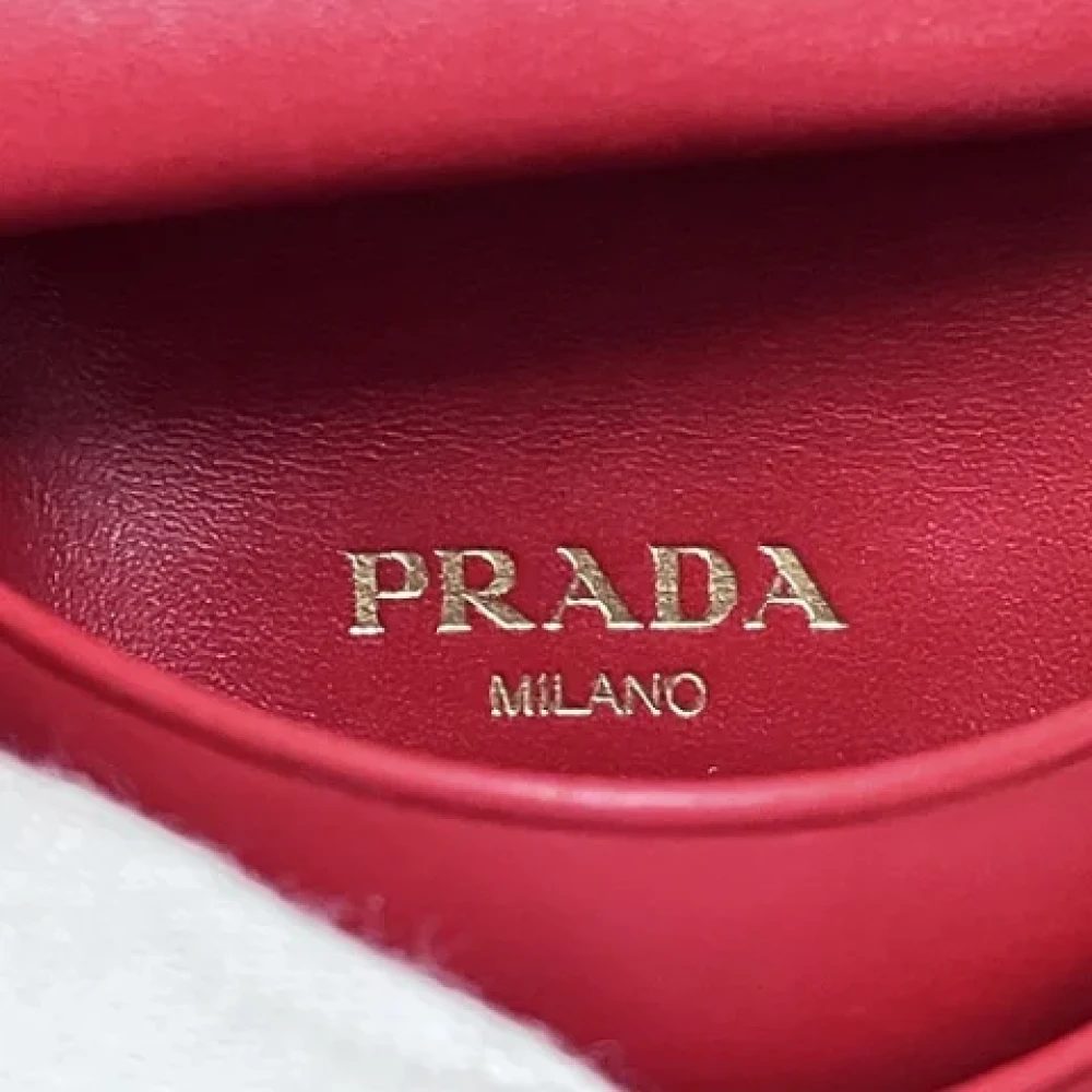 Prada Vintage Pre-owned Leather wallets Red Dames