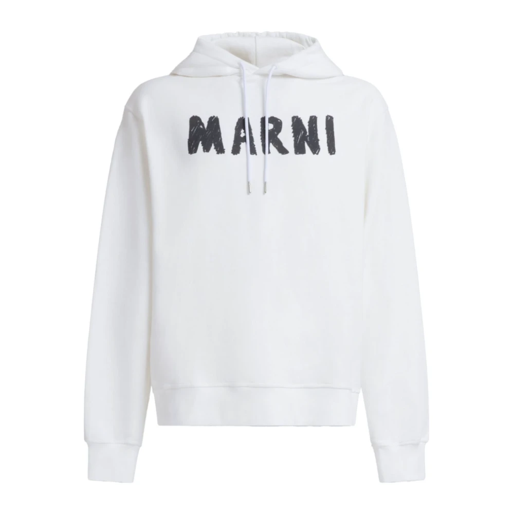 Marni Witte Hoodie Casual Streetwear Mode White Heren