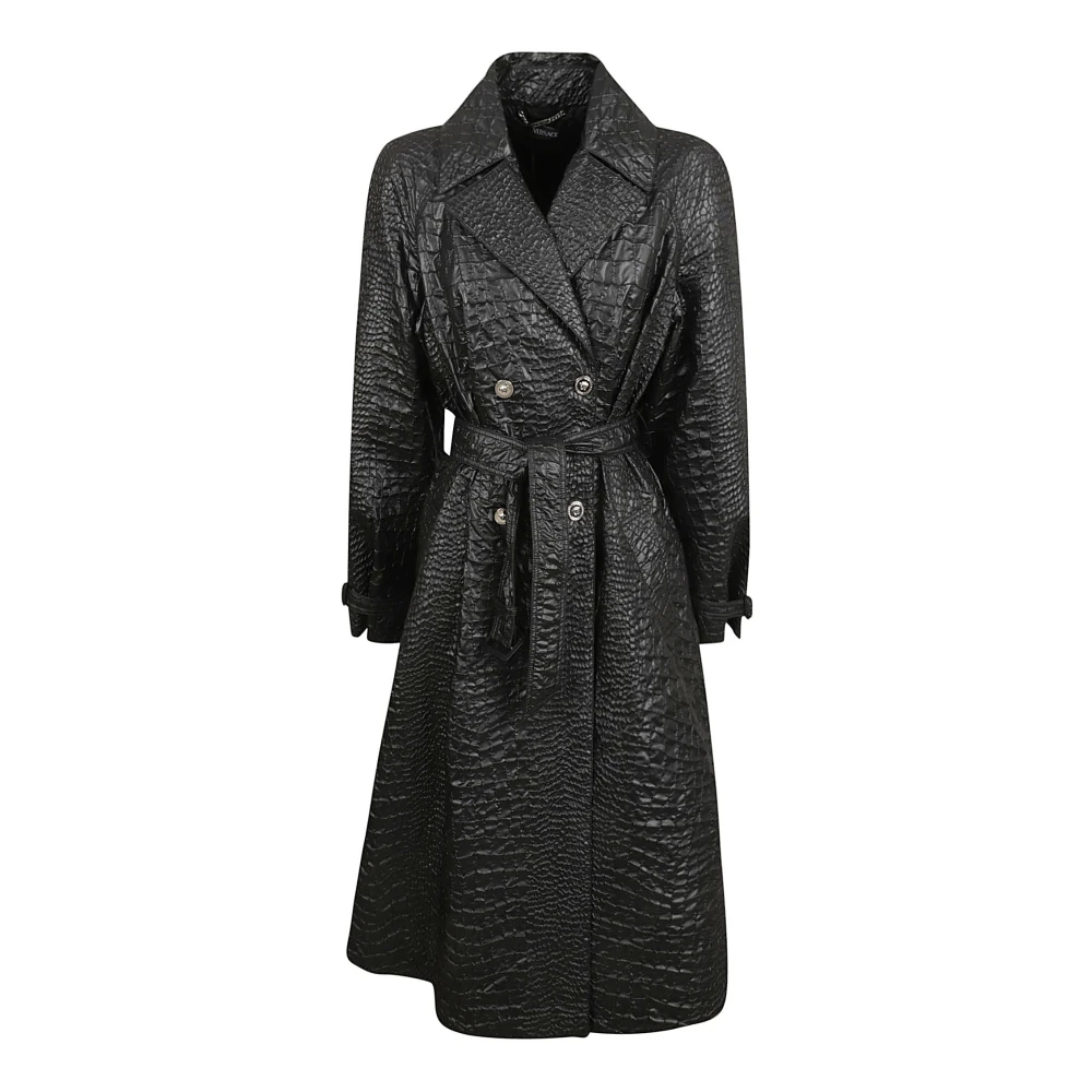 Coats > Belted Coats - - Versace - Modalova