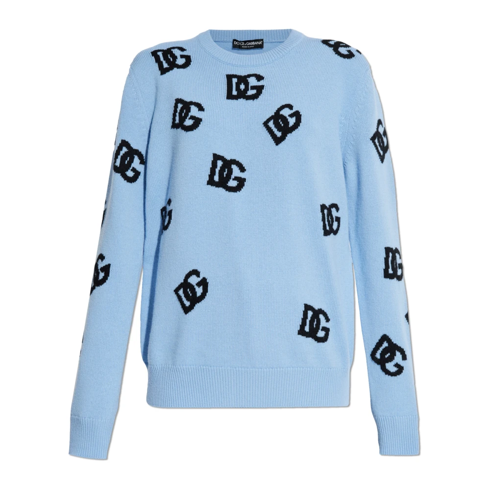 Dolce & Gabbana Hoge Hals Sweaters Blue Dames