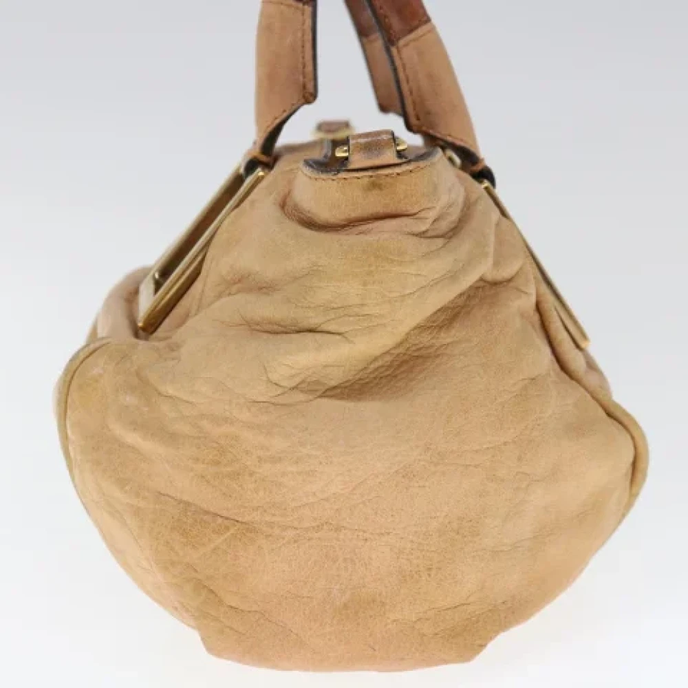 Chloé Pre-owned Leather handbags Beige Dames