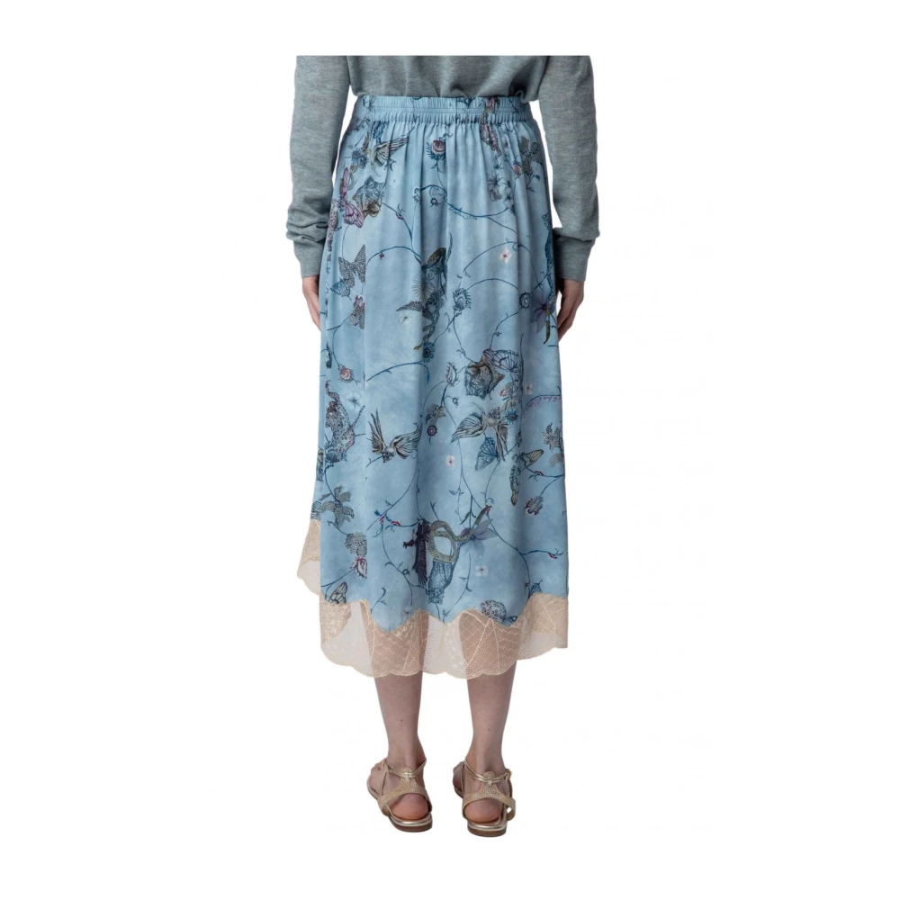 Zadig & Voltaire Elegante Zwarte Rok Multicolor Dames