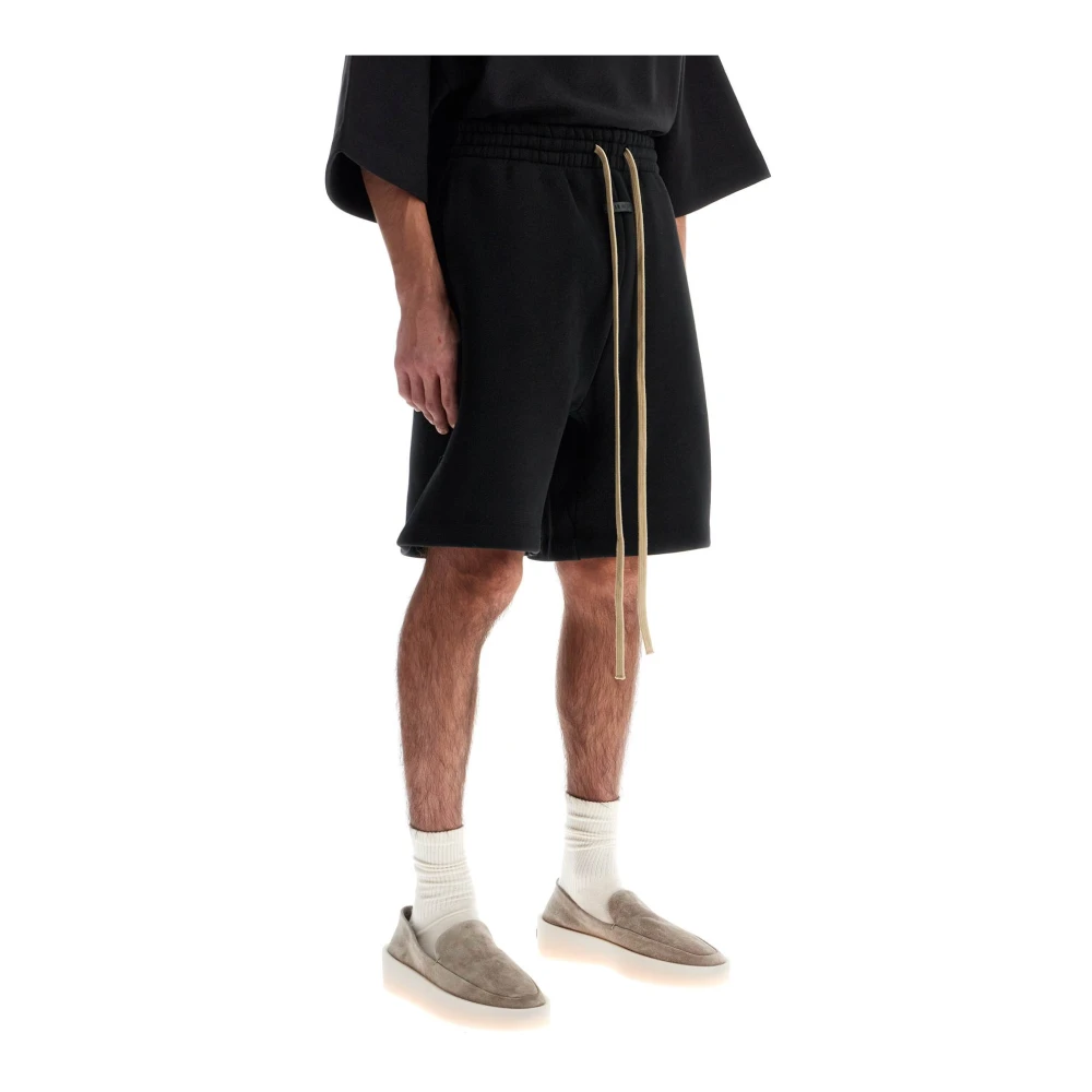 Fear Of God Sportieve Jersey Bermuda Shorts voor Mannen Black Heren