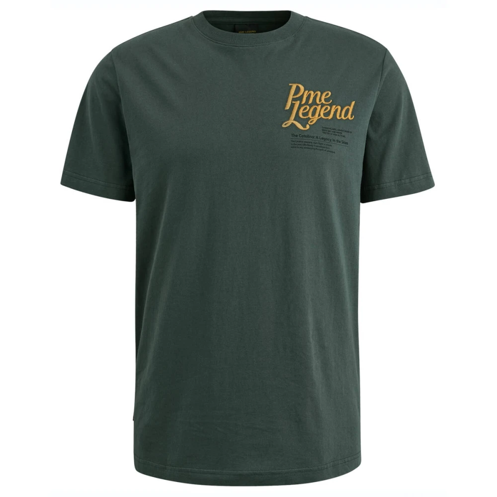 PME Legend Korte Mouw R-hals Jersey T-shirt Green Heren
