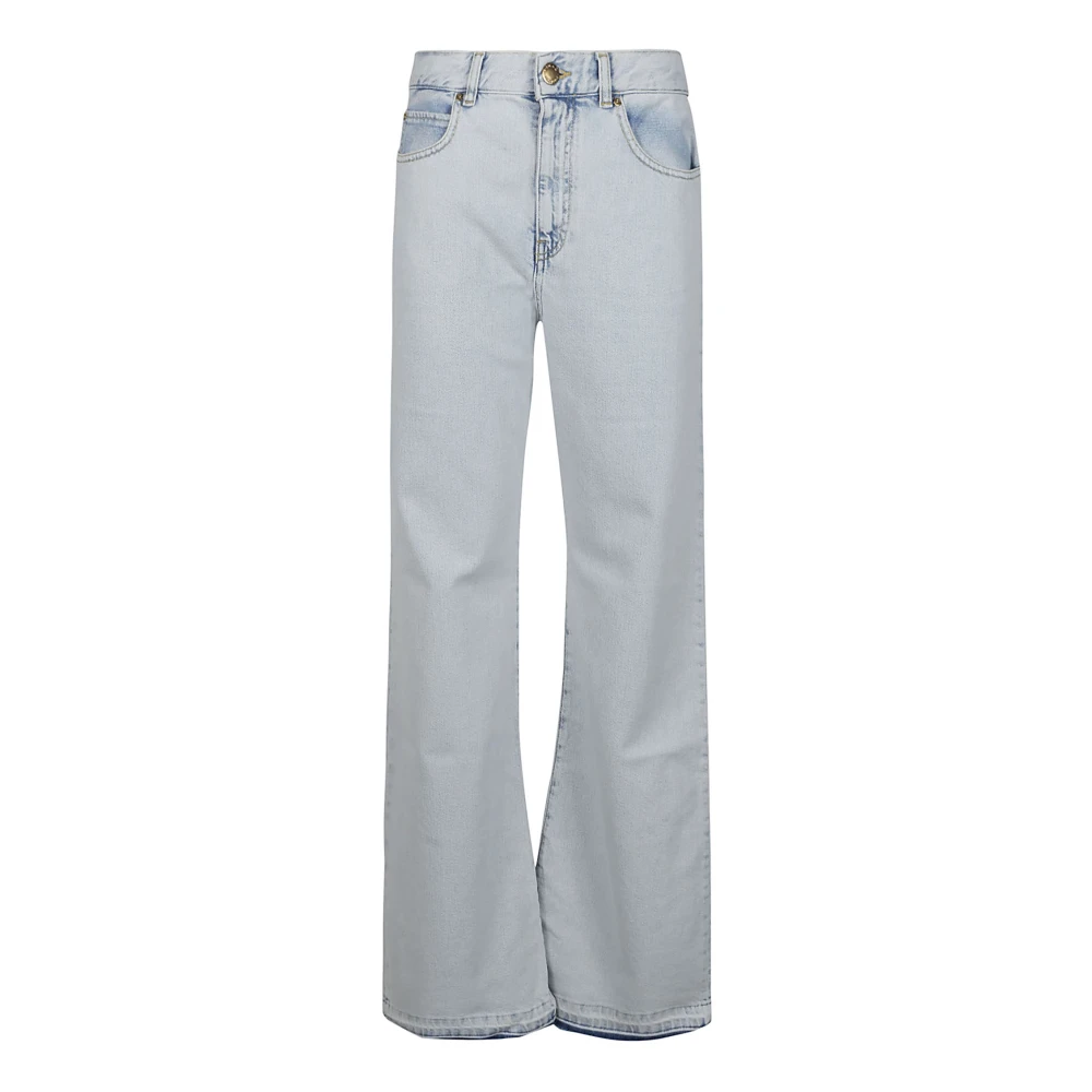 Pinko Flared Jeans Gray Dames