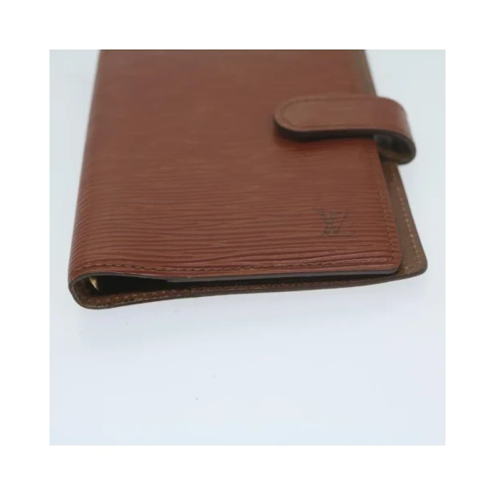 Louis Vuitton Vintage Pre-owned Leather home-office Brown Dames