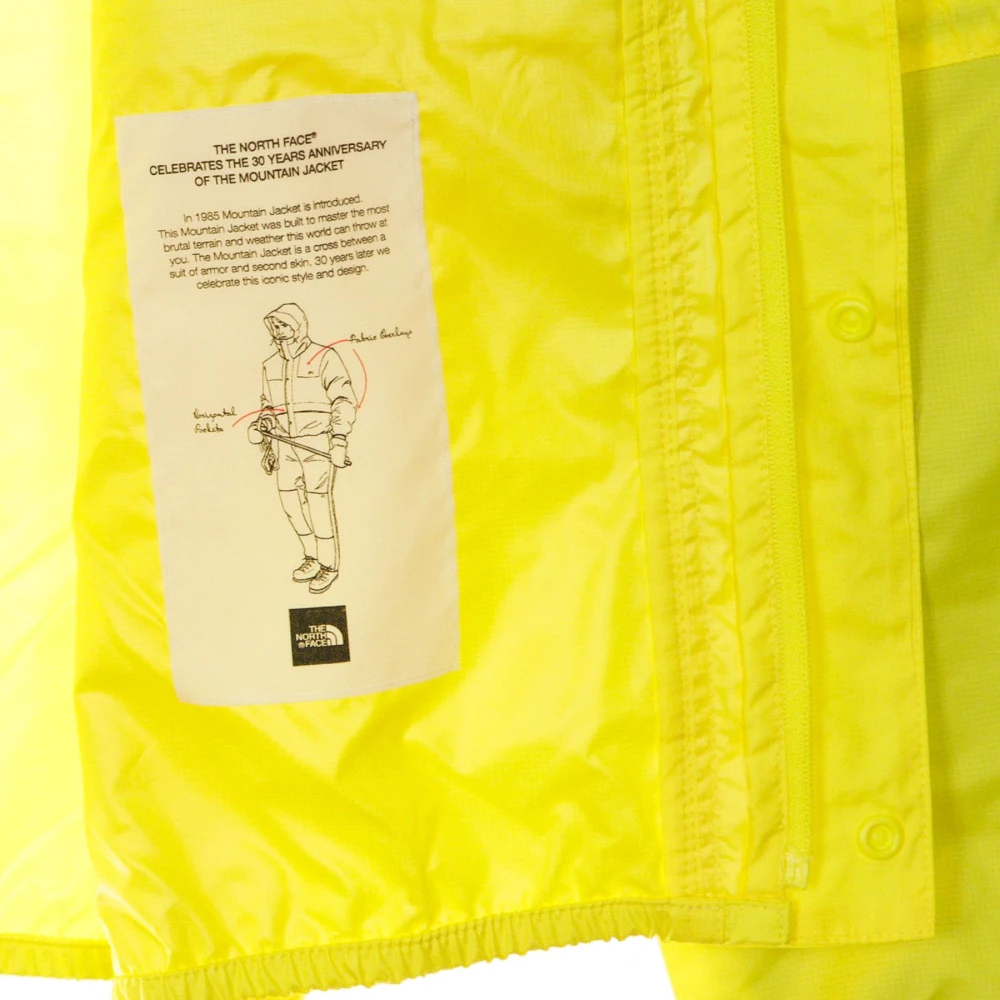 The North Face 1985 Mountain Windbreaker Jacket Lemon Yellow Heren