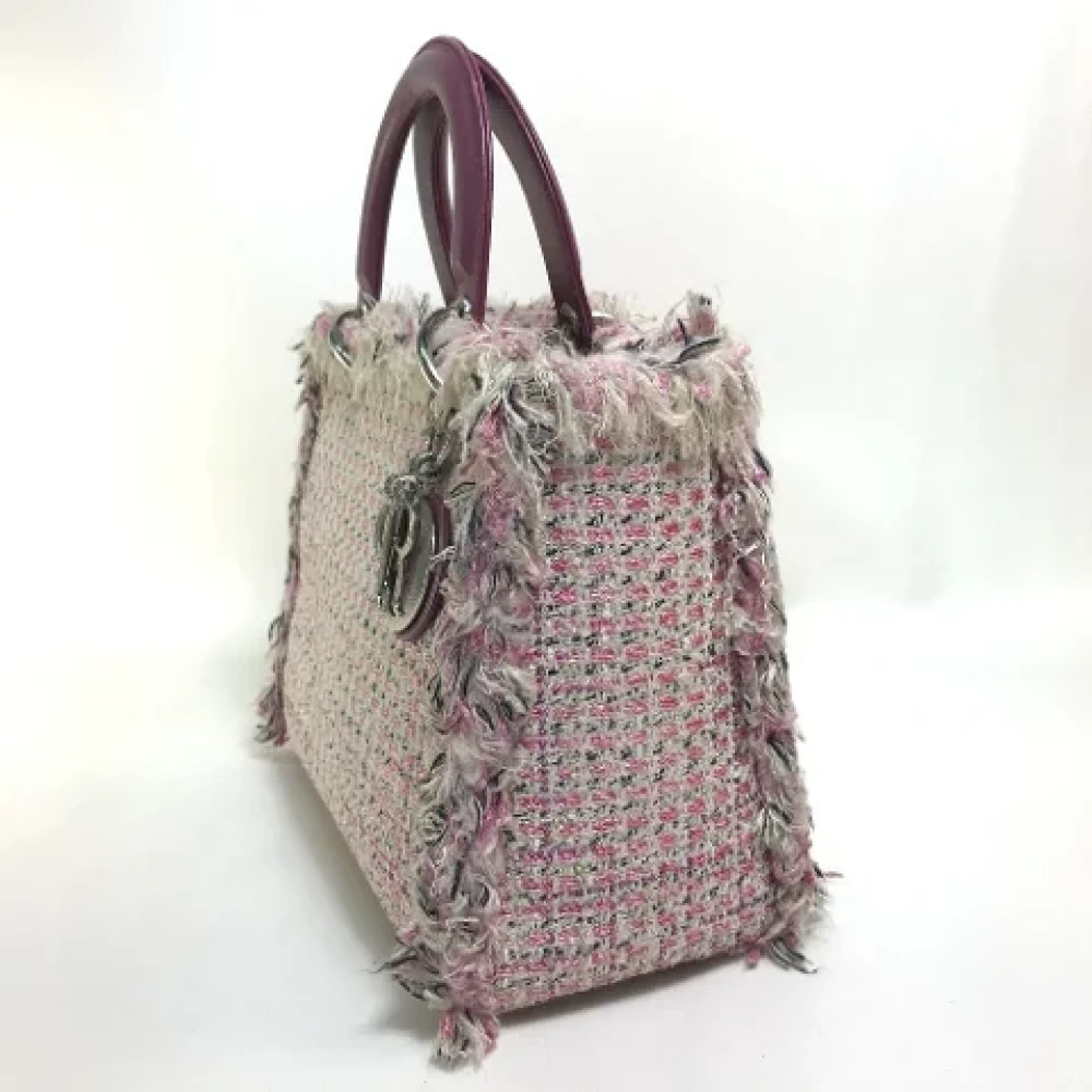 Dior Vintage Pre-owned Fabric dior-bags Pink Dames