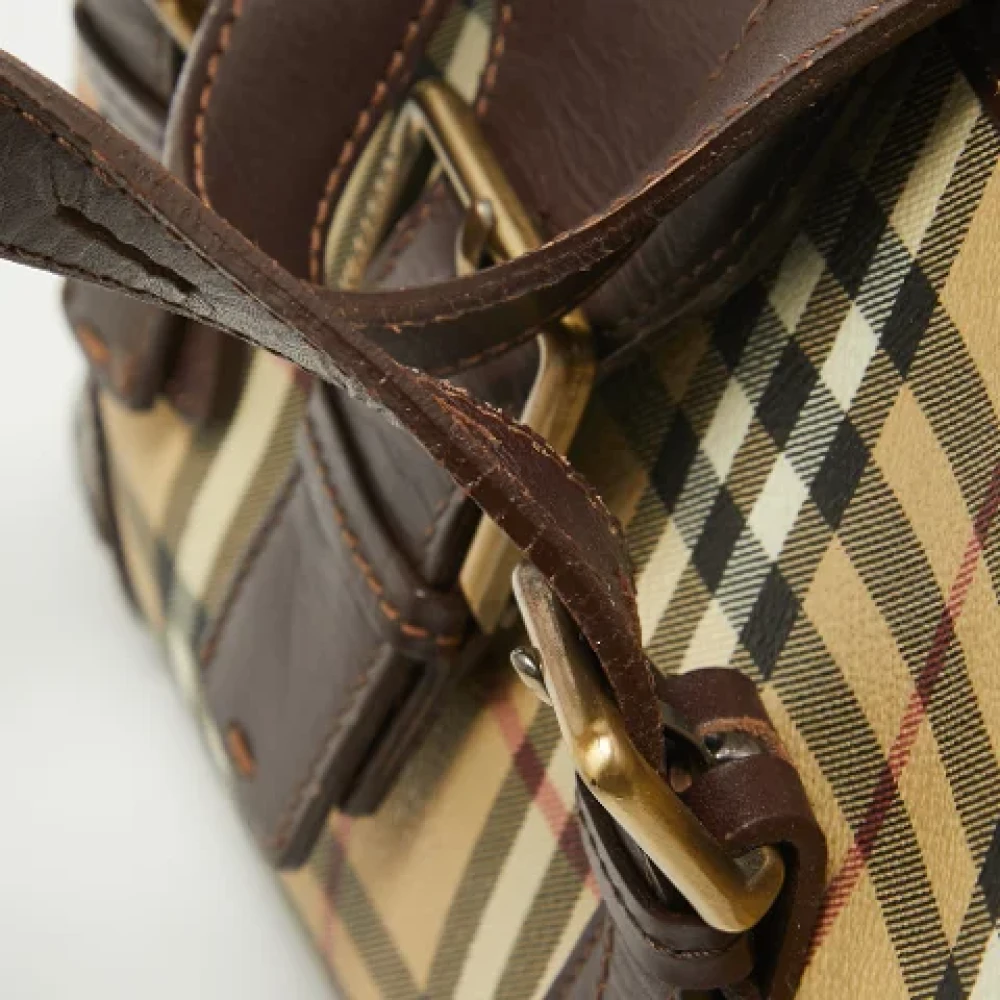 Burberry Vintage Pre-owned Leather totes Brown Dames