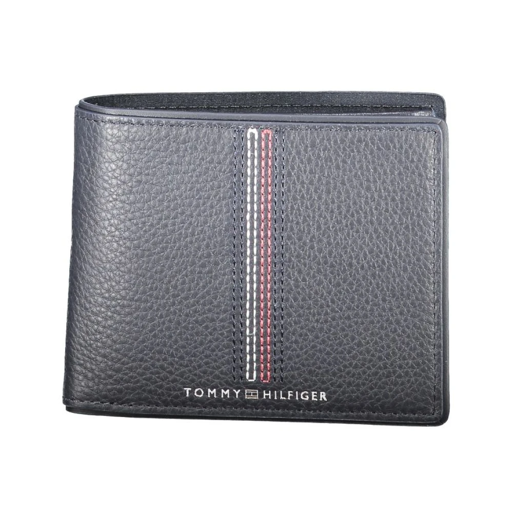Tommy Hilfiger Blauw Leren Portemonnee met Kaartsleuven Blue Heren