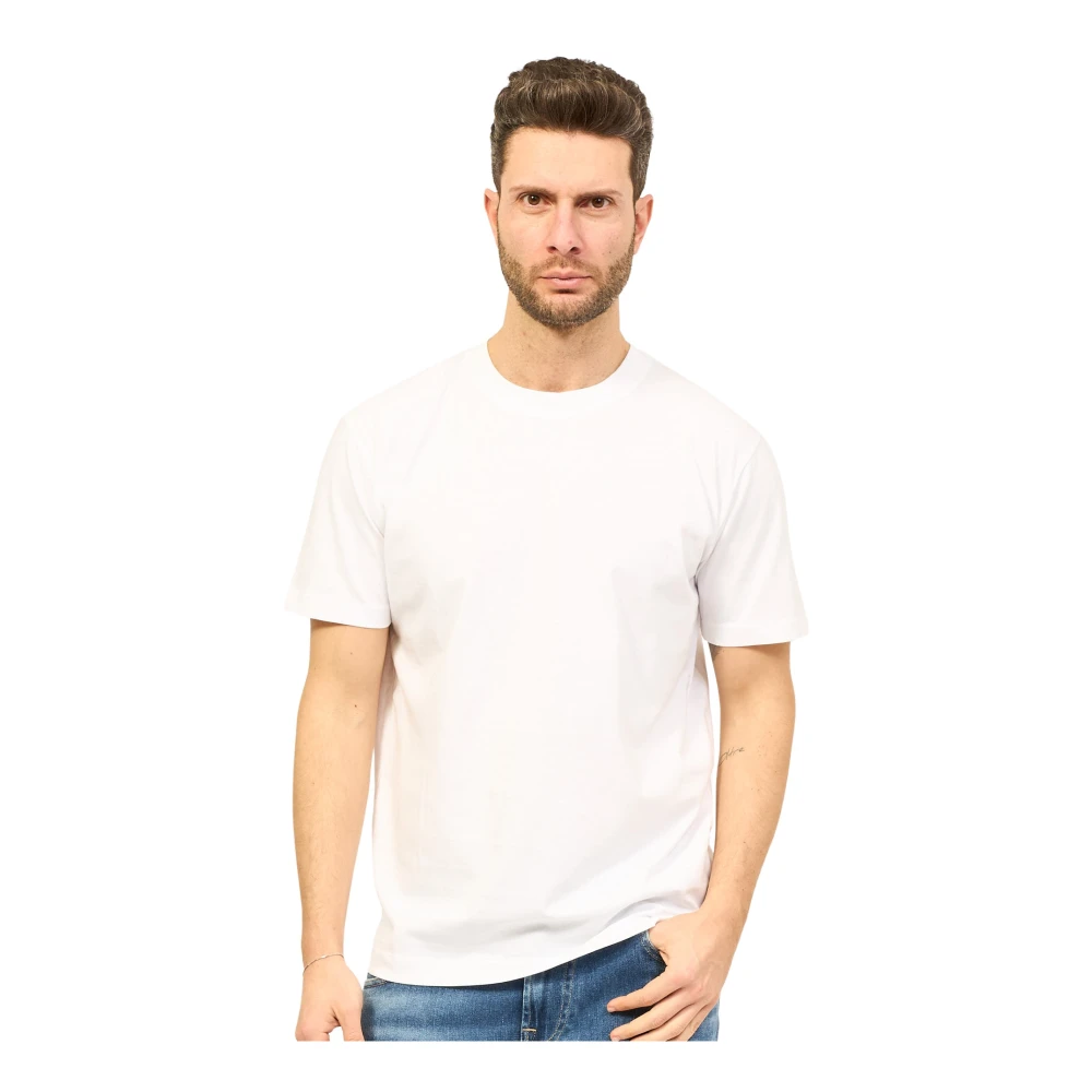 Richmond Witte Katoenen Crew Neck T-shirt White Heren