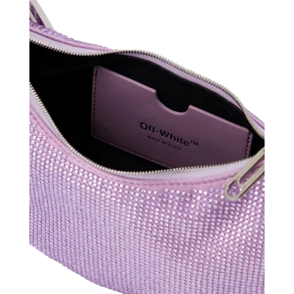 Off White Fabric handbags Purple Dames