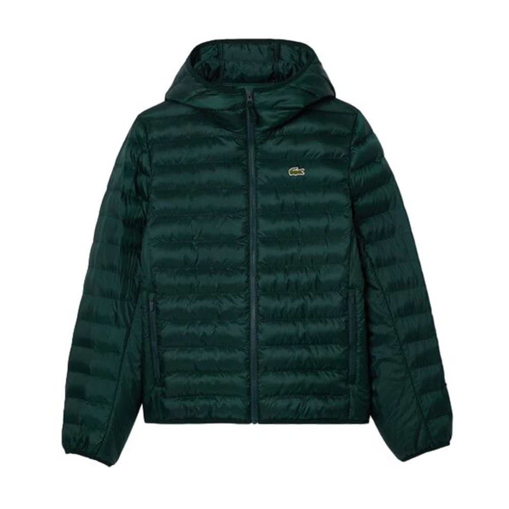 Lacoste Groene textiel heren pufferjas Green Heren