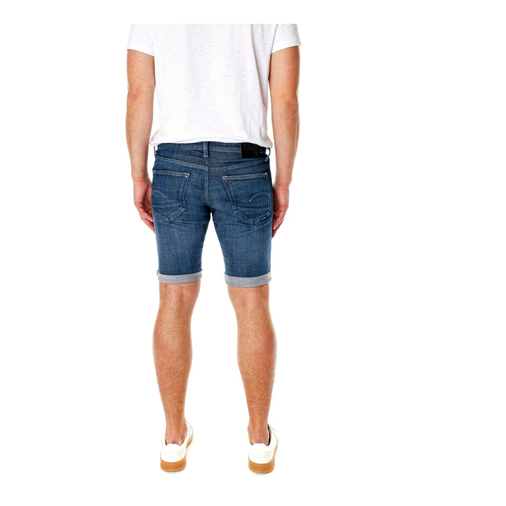 G-Star Slim Denim Shorts Blue Heren