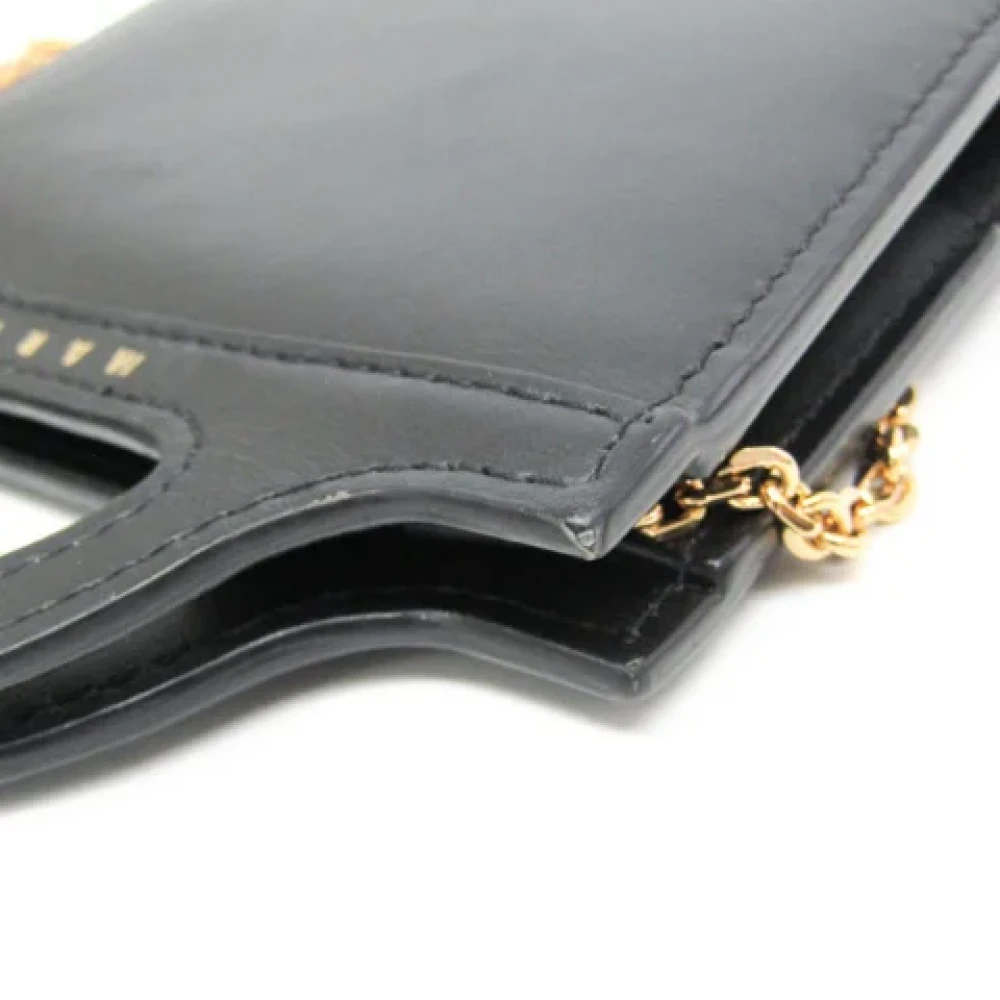 Marni Pre-owned Leather wallets Black Dames