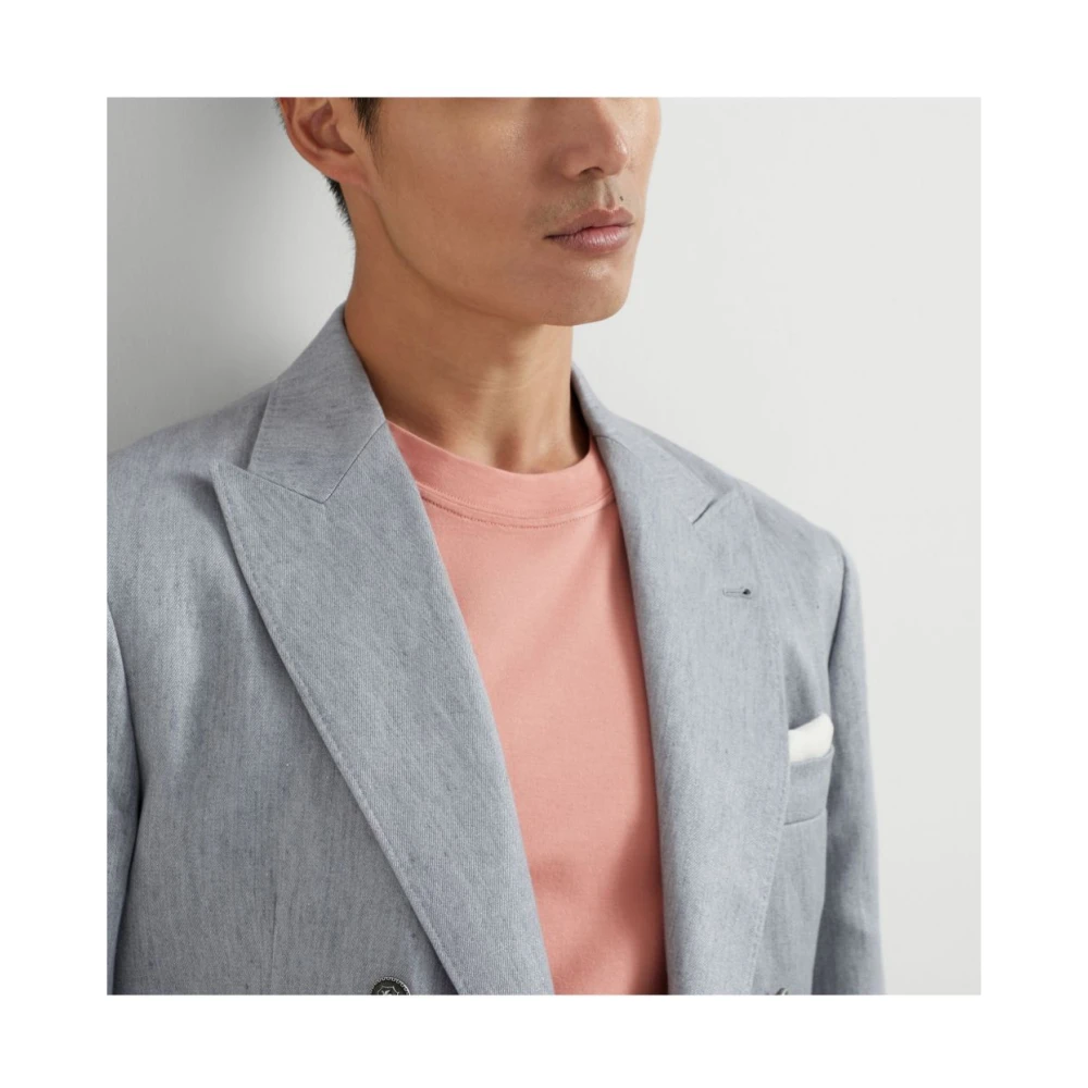 BRUNELLO CUCINELLI Stijlvolle T-shirts voor mannen en vrouwen Pink Heren