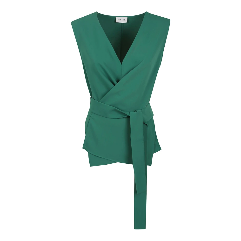 P.a.r.o.s.h. Groene Shirt Comfort Stijl Lichtgewicht Green Dames