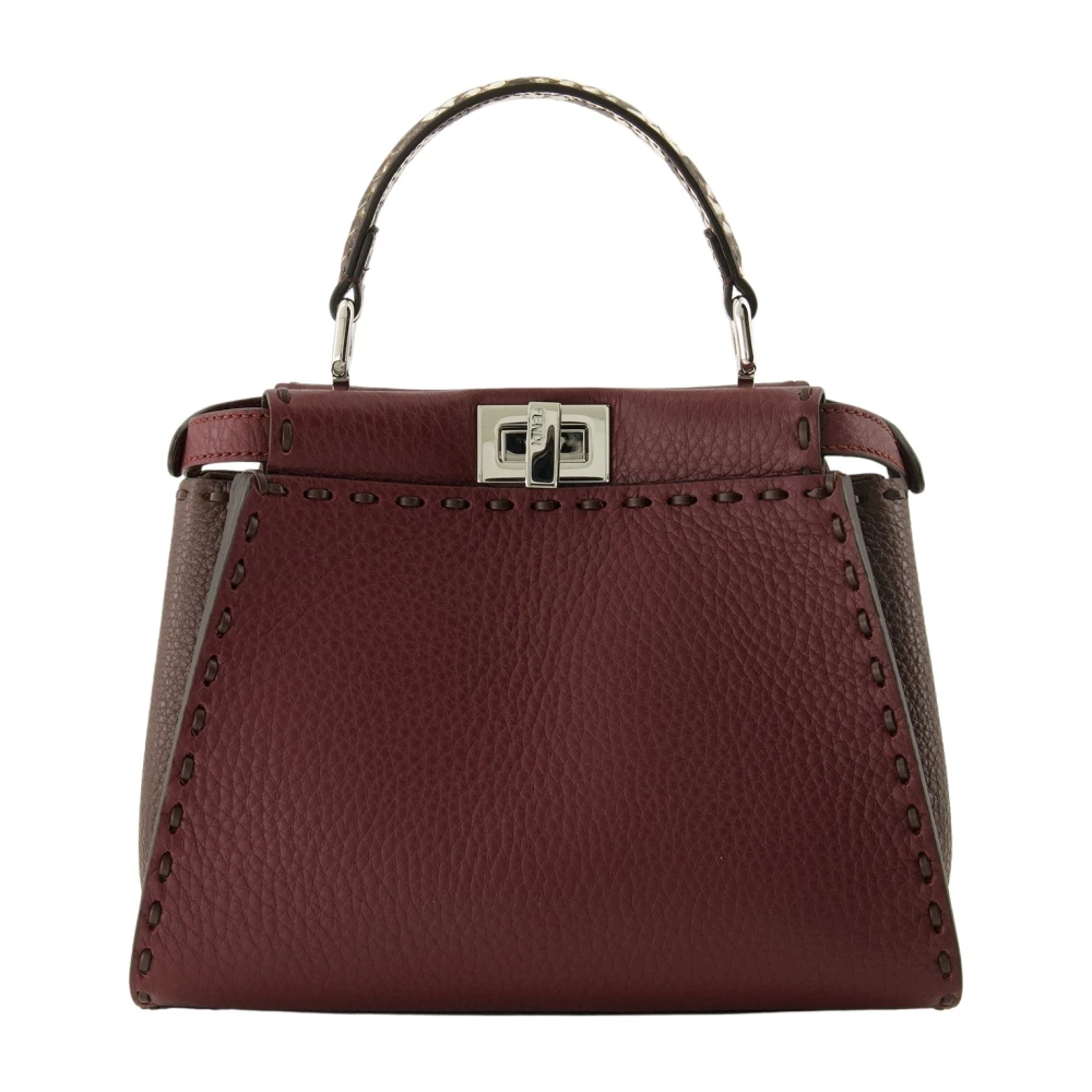 Fendi Women's Red Mini Peekaboo - Handbags - One Size - Bags