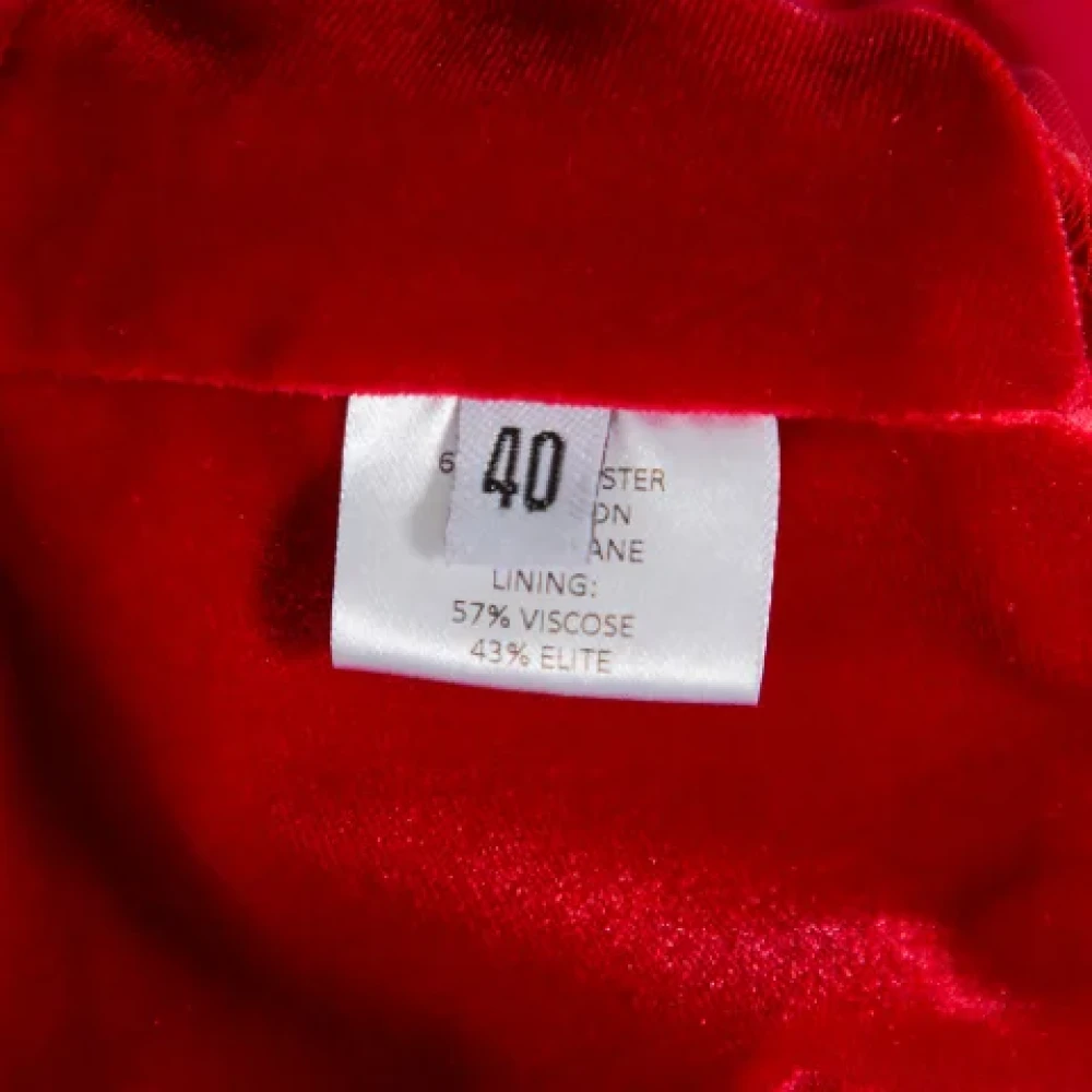 Alexandre Vauthier Pre-owned Velvet dresses Red Dames