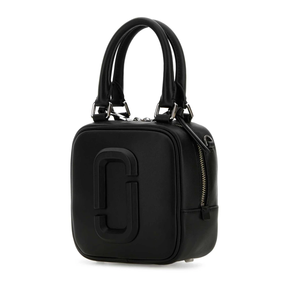Marc Jacobs The Cube Zwarte Leren Handtas Black Dames
