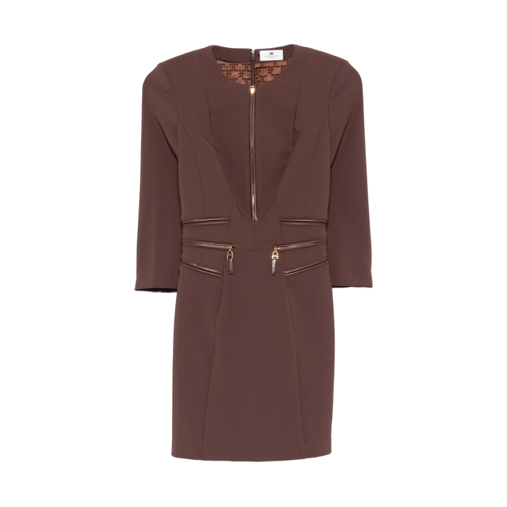 Elisabetta Franchi MK64S51E2110 関税送料込 Elisabetta Franchi chain-detail Mini Dress | Black | FARFETCH
