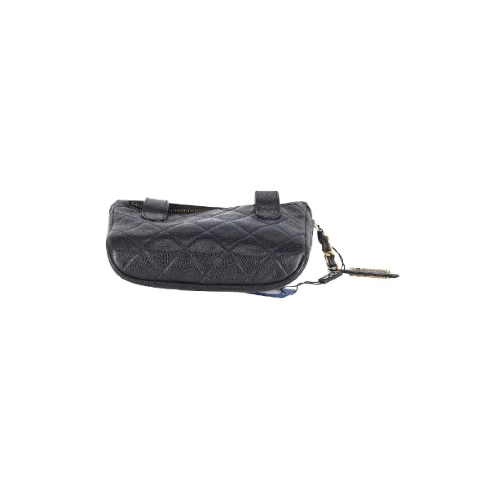 Chanel Vintage Pre-owned Leather crossbody-bags Black Dames