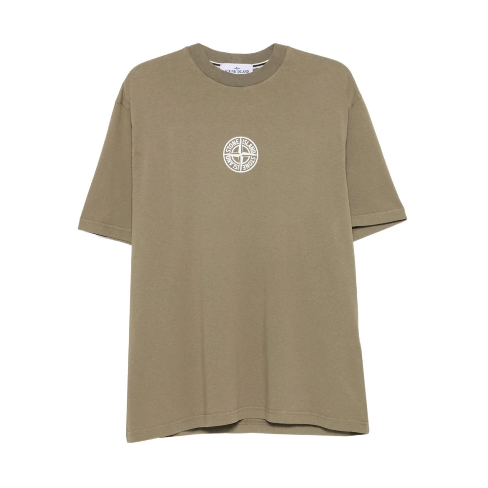 Stone Island , T-Shirts, Male, Green, M, T-Shirt