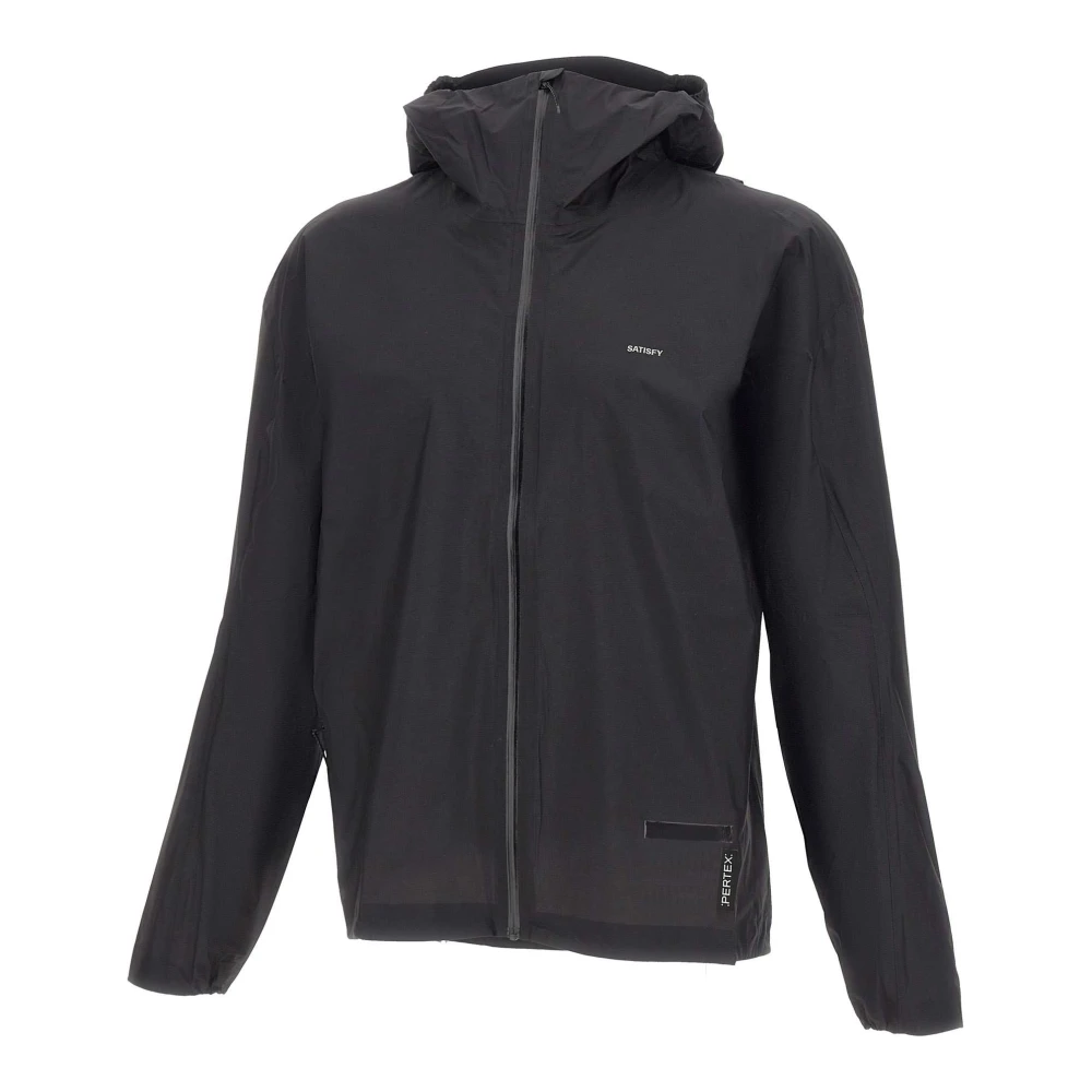 Satisfy Men's Black Rain Jackets, M, Pertex 3L Fly Rain Jacket
