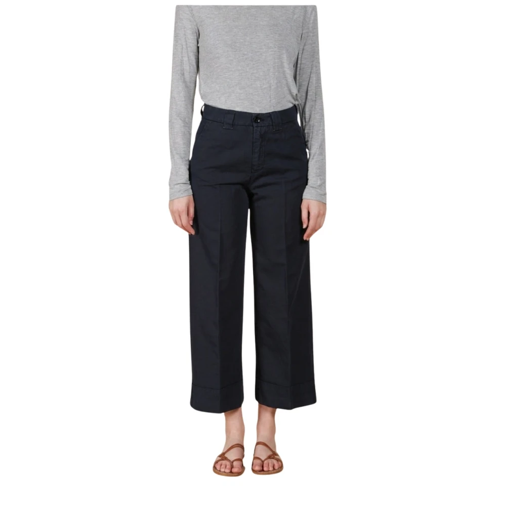 Mason's Vrouw Blauw Broeken Dames, 2XS, Katoen, New York Studio Cropped