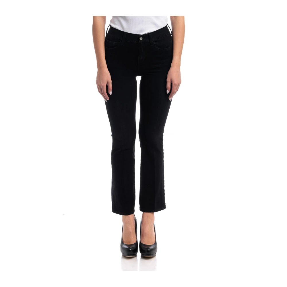 Liu Jo Hoge Taille Prinses Jeans Black Dames