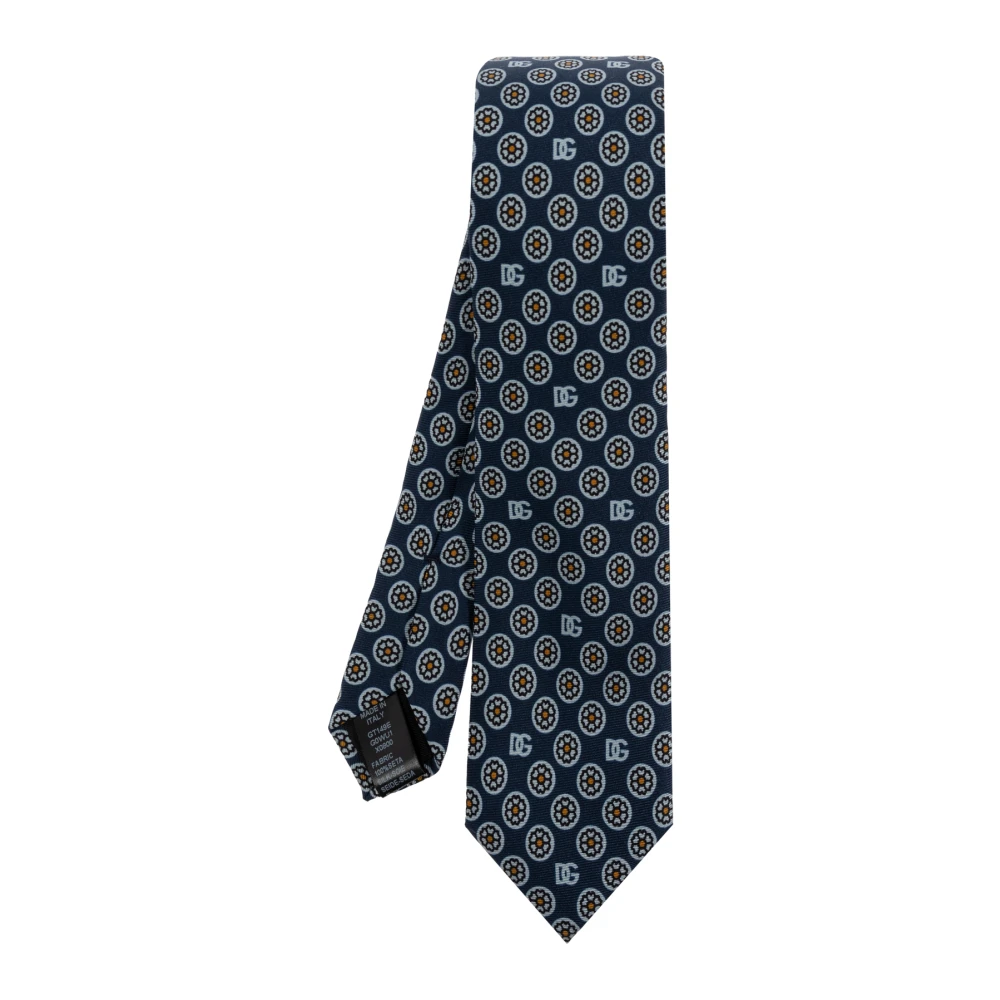 Dolce & Gabbana Zijden stropdas Blue Heren