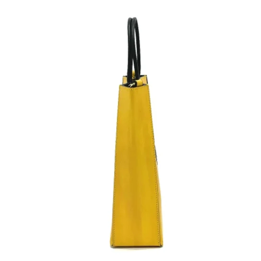 Fendi Vintage Pre-owned Leather fendi-bags Yellow Dames