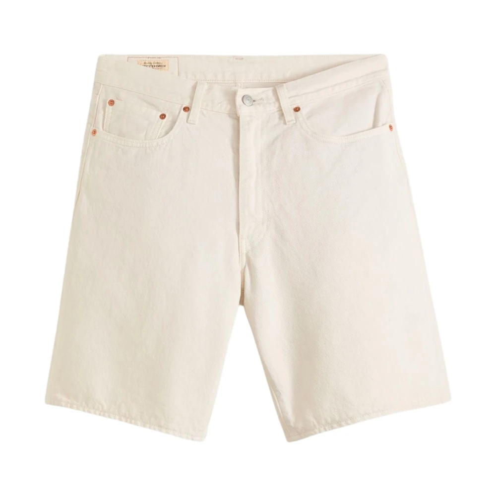 Levi's Men's White Denim Shorts, W31, 468 Loose Shorts