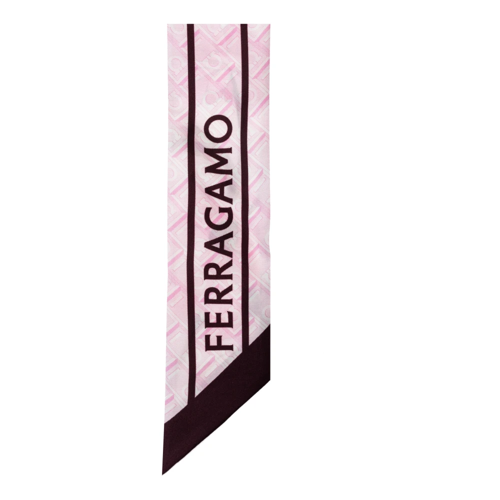 Salvatore Ferragamo Zijden sjaal met bloemenpatroon Multicolor Dames